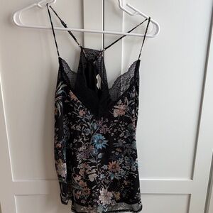 Lovestitch Black Floral Lace Cami